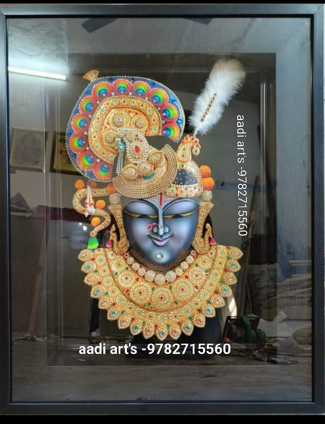 Premium Wooden Frame 4 — Shreenath Aadi Art